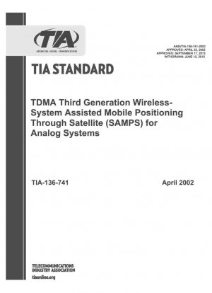 TDMA Inalámbrico de Tercera Generación - Sistema de Posicionamiento Móvil Asistido por Satélite (SAMPS) para Sistemas Analógicos