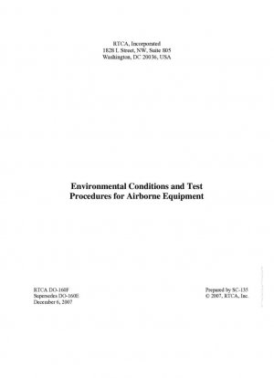 Condiciones ambientales y procedimientos de prueba para equipos aéreos