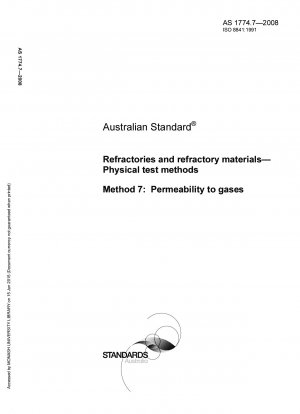 Refractarios y materiales refractarios - Métodos de ensayo físicos - Permeabilidad a los gases
