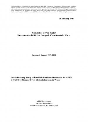 D1068-Métodos de prueba para hierro en agua