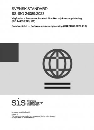 Vehículos de carretera: Ingeniería de actualización de software (ISO 24089:2023, IDT)