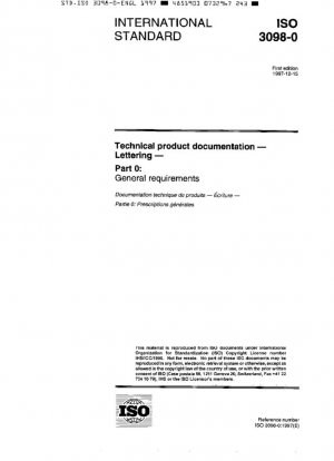 Documentación técnica del producto - Rotulación - Parte 0: Requisitos generales