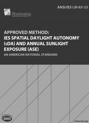 Método aprobado: Autonomía espacial de luz natural (sDA) de IES y exposición anual a la luz solar (ASE)
