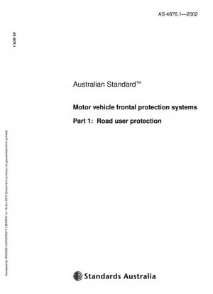 Sistemas de protección frontal de vehículos de motor - Protección de los usuarios de la vía
