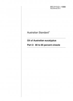 Aceite de eucalipto australiano: 80 a 85% de cineol