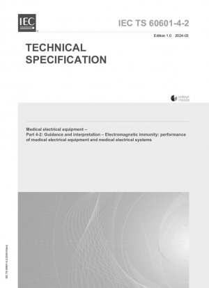 Equipos electromédicos. Parte 4-2: Guía e interpretación. Inmunidad electromagnética: rendimiento de los equipos electromédicos y de los sistemas electromédicos.