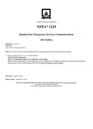 Norma NFPA® 1225 para comunicaciones de servicios de emergencia