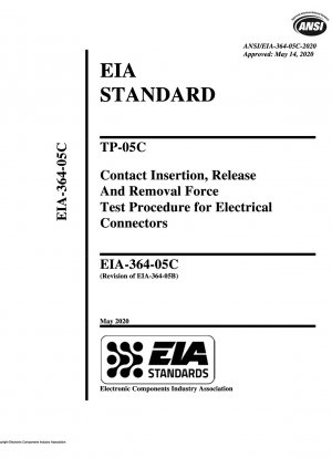 Procedimiento de prueba de fuerza de inserción, liberación y extracción de contactos TP-05C para conectores eléctricos