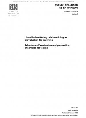 Adhesivos - Examen y preparación de muestras para ensayos