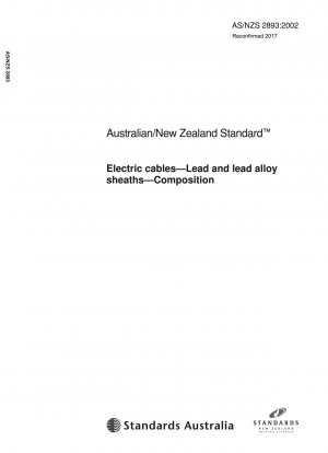 Cables eléctricos - Fundas de plomo y aleaciones de plomo - Composición