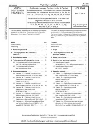 Determinación de materias en suspensión en el aire ambiente - Variantes de digestión de muestras de polvo para la posterior determinación de la concentración másica de Al, Sb, As, Pb, Cd, Ca, Cr, Co, Fe, K, Cu, Mg, Mn, Na, Ni, Se, V y Zn