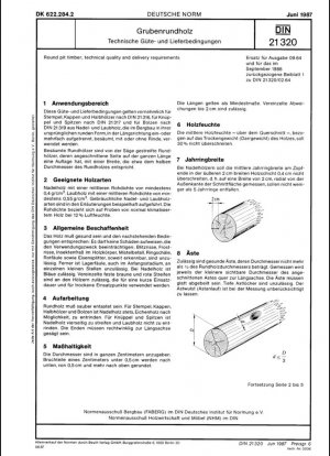 Madera en rollo; requisitos técnicos de calidad y entrega