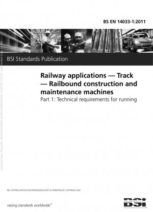 Aplicaciones ferroviarias. Pista. Máquinas de construcción y mantenimiento ferroviarias. Requisitos técnicos para correr.