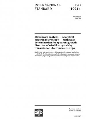 Análisis de microhaz - Microscopía electrónica analítica - Método de determinación de la dirección de crecimiento aparente de cristales en forma de alambre mediante microscopía electrónica de transmisión
