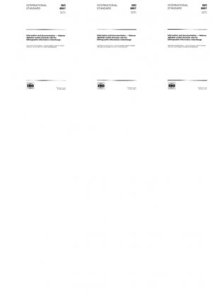 Información y documentación: conjuntos de caracteres codificados en alfabeto hebreo para el intercambio de información bibliográfica