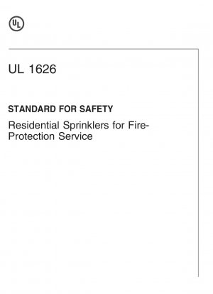Norma UL para rociadores residenciales de seguridad para servicios de protección contra incendios