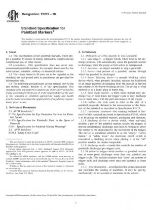 Especificación estándar para marcadores de paintball