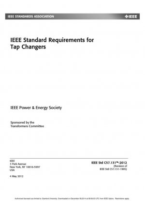 Requisitos estándar IEEE para cambiadores de tomas