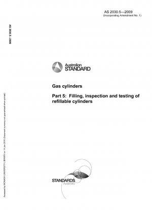 Cilindros de gas: llenado, inspección y prueba de cilindros de gas recargables