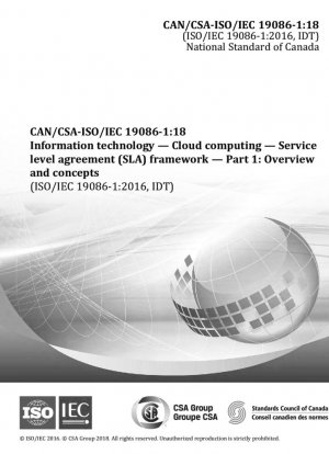 Tecnología de la información. Computación en la nube. Marco del acuerdo de nivel de servicio (SLA). Parte 1: descripción general y conceptos.