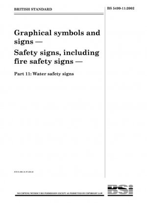 Símbolos y señales gráficos - Señales de seguridad, incluidas señales de seguridad contra incendios - Señales de seguridad en el agua