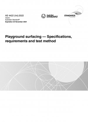 Especificaciones, requisitos y métodos de prueba para superficies de parques infantiles.
