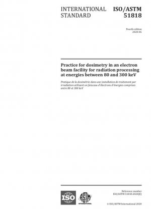 Práctica de dosimetría en una instalación de haz de electrones para procesamiento de radiación a energías entre 80 y 300 keV.