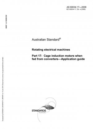 Máquinas eléctricas rotativas - Motores de inducción de jaula cuando se alimentan desde convertidores - Guía de aplicación