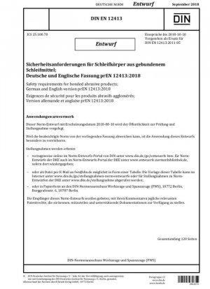 Requisitos de seguridad para abrasivos hechos de abrasivo aglomerado.