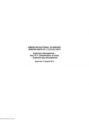 Atmósferas explosivas – Parte 10-1: Clasificación de áreas – Atmósferas de gas explosivas