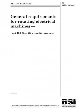 Requisitos generales para máquinas eléctricas rotativas. Especificación de símbolos.