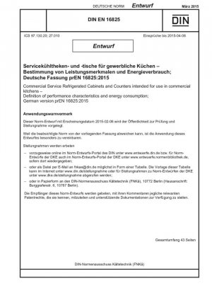 Mesas y mostradores refrigerados de servicio para cocinas comerciales: clasificación, requisitos y condiciones de prueba.
