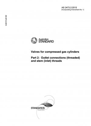 Válvulas para cilindros de gas comprimido - Conexiones de salida (roscadas) y roscas de vástago (entrada)
