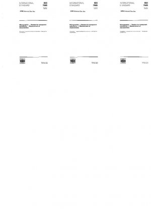 Micrografía; lectores de microformas transparentes; medición de características