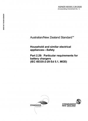 Aparatos electrodomésticos y similares - Seguridad - Parte 2.29: Requisitos particulares para cargadores de baterías