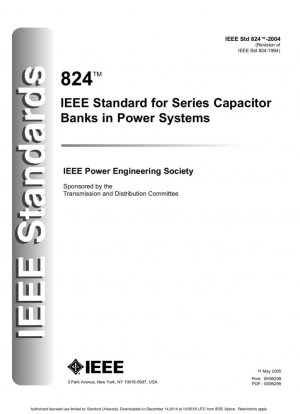 Estándar IEEE para condensadores en serie en sistemas de energía