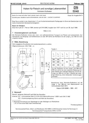 Ganchos para carne y otros alimentos; gancho de rodillo tubular