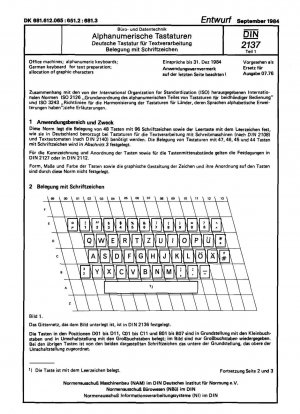 Teclados para entrada de datos y texto - Parte 1: Distribución del teclado alemán