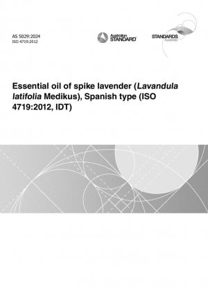 Aceite esencial de espliego (Lavandula latifolia Medikus), tipo español (ISO 4719:2012, IDT)
