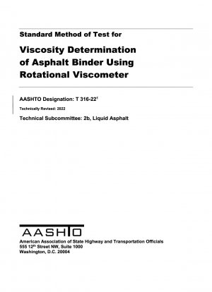Método estándar de prueba para la determinación de la viscosidad del aglomerante asfáltico mediante viscosímetro rotacional