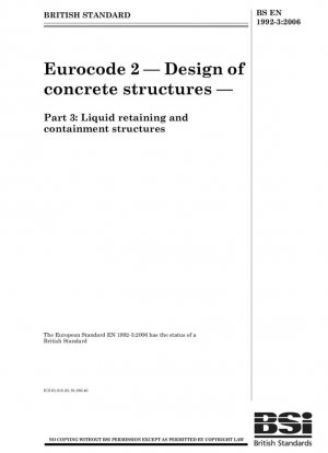 Eurocódigo 2. Diseño de estructuras de hormigón - Estructuras de retención y contención de líquidos