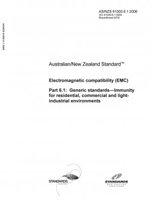 Compatibilidad electromagnética (EMC) - Estándares genéricos - Inmunidad para entornos residenciales, comerciales e industriales ligeros