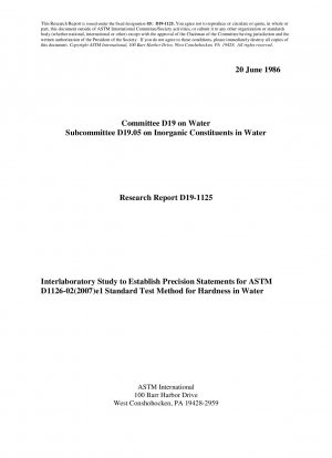 D1126- Método de prueba para la dureza del agua