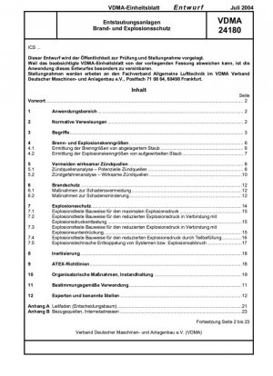 Proyecto de documento armonizado de la VDMA (julio de 2004)