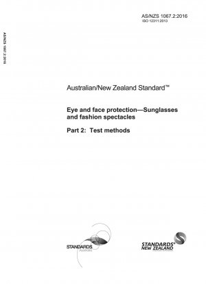 Protección de los ojos y la cara. Gafas de sol y gafas de moda. Parte 2: Métodos de prueba.