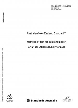 Métodos de prueba para pulpa y papel - Solubilidad alcalina de la pulpa