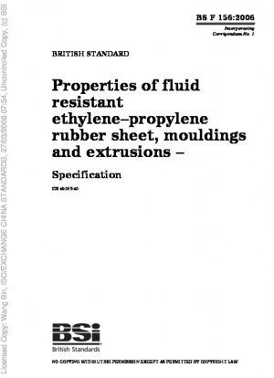 Propiedades de láminas, molduras y extrusiones de caucho de etileno-propileno resistentes a fluidos: especificación