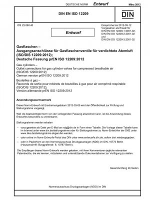 Conector de purga para válvulas de cilindros para aire respirable comprimido (tiro)