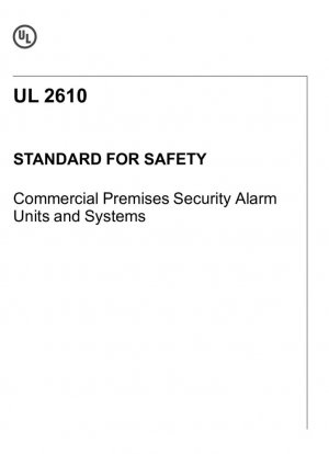 Estándar UL para seguridad Unidades y sistemas de alarma de seguridad de locales comerciales