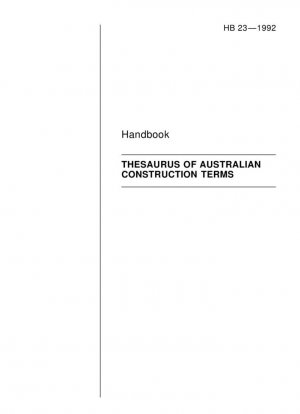 TACT, Tesauro de términos de construcción australianos